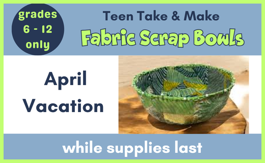 Fabric Bowl teen take & make craft kit
